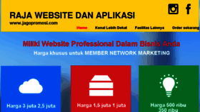 What Jagopromosi.com website looked like in 2016 (7 years ago)