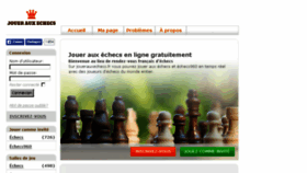 What Jouerauxechecs.fr website looked like in 2016 (7 years ago)