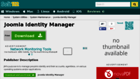 What Joomla-identity-manager.soft112.com website looked like in 2016 (7 years ago)