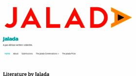 What Jalada.org website looked like in 2016 (7 years ago)
