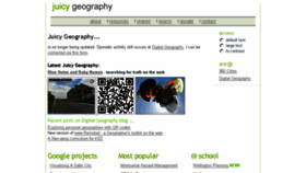 What Juicygeography.co.uk website looked like in 2016 (7 years ago)