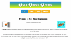What Justaboutcyprus.com website looked like in 2016 (7 years ago)