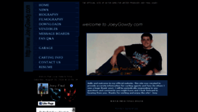 What Joeygowdy.com website looked like in 2016 (7 years ago)