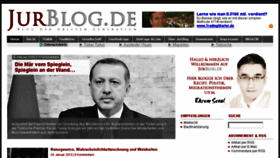 What Jurblog.de website looked like in 2016 (7 years ago)