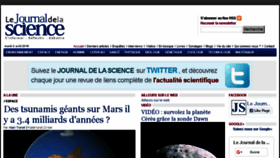 What Journaldelascience.fr website looked like in 2016 (7 years ago)