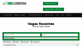 What Jobslondrina.com website looked like in 2016 (7 years ago)