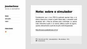 What Josebarbosa.com.br website looked like in 2016 (7 years ago)