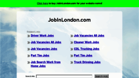 What Jobinlondon.com website looked like in 2016 (7 years ago)