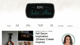 What Justjulieann.com website looked like in 2016 (7 years ago)