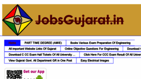 What Jobsgujarat.in website looked like in 2016 (7 years ago)