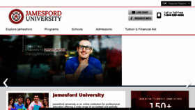 What Jamesforduniversity.com website looked like in 2016 (7 years ago)