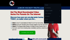 What Juniorhockeytruth.com website looked like in 2016 (7 years ago)