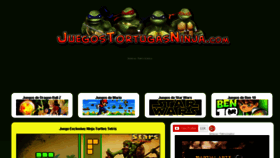 What Juegostortugasninja.com website looked like in 2016 (7 years ago)