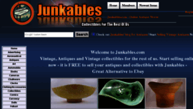 What Junkables.com website looked like in 2016 (7 years ago)