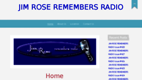 What Jimroseremembersradio.com website looked like in 2016 (7 years ago)