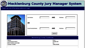What Jury.mecklenburgcountync.gov website looked like in 2016 (7 years ago)