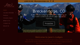 What Janeslodges.com website looked like in 2016 (7 years ago)