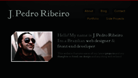 What Jpedroribeiro.com website looked like in 2016 (7 years ago)
