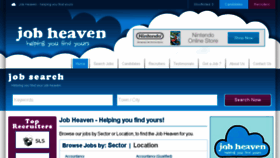 What Jobheaven.co.uk website looked like in 2016 (7 years ago)