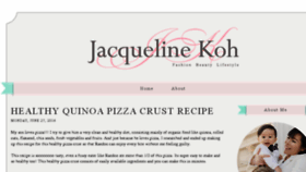 What Jacquelinekoh.com website looked like in 2016 (7 years ago)