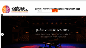 What Juarezcreativa.org website looked like in 2016 (7 years ago)
