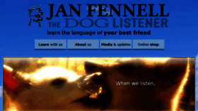 What Janfennellthedoglistener.com website looked like in 2016 (7 years ago)