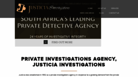 What Justicia.co.za website looked like in 2016 (7 years ago)