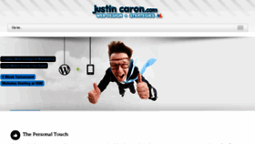 What Justincaron.com website looked like in 2016 (7 years ago)
