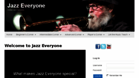 What Jazzeveryone.com website looked like in 2016 (7 years ago)