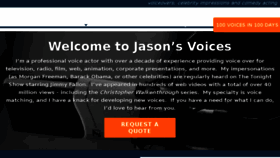 What Jasonsvoices.com website looked like in 2016 (7 years ago)
