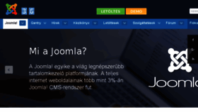What Joomlacms.hu website looked like in 2016 (7 years ago)
