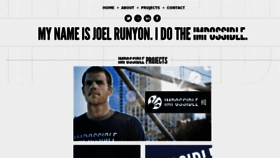 What Joelrunyon.com website looked like in 2016 (7 years ago)