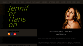 What Jenniferhanson.ca website looked like in 2016 (9 years ago)