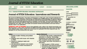 What Jstem.org website looked like in 2016 (7 years ago)