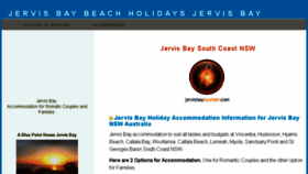 What Jervisbaytourism.com website looked like in 2016 (7 years ago)