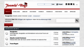 What Joomla-bugs.de website looked like in 2016 (7 years ago)
