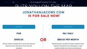 What Jonathanjacobs.com website looked like in 2016 (7 years ago)