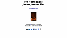 What Jamus.name website looked like in 2016 (7 years ago)