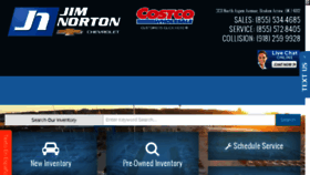 What Jimnortonchevy.com website looked like in 2016 (7 years ago)