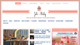 What Joliebabyshower.com website looked like in 2016 (7 years ago)
