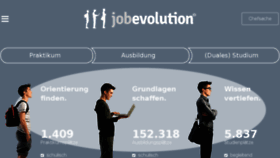 What Jobevolution.de website looked like in 2016 (7 years ago)