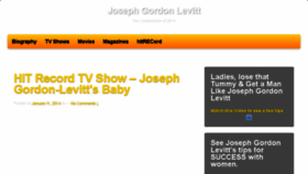 What Josephgordonlevitt.org website looked like in 2016 (7 years ago)