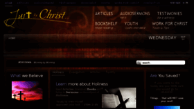 What Justbychrist.co.za website looked like in 2016 (7 years ago)
