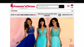 What Joannesdress.com website looked like in 2016 (7 years ago)