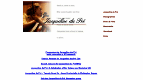 What Jacquelinedupre.net website looked like in 2016 (8 years ago)