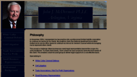 What Johnmcdermottlaw.com website looked like in 2016 (7 years ago)