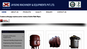 What Jaysonmachinery.com website looked like in 2016 (7 years ago)