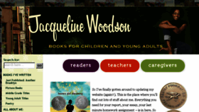 What Jacquelinewoodson.com website looked like in 2016 (7 years ago)