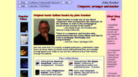 What Johnkember.com website looked like in 2016 (7 years ago)