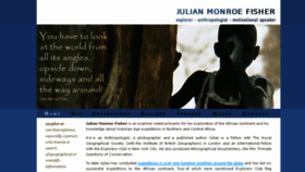 What Julianmonroefisher.com website looked like in 2016 (7 years ago)